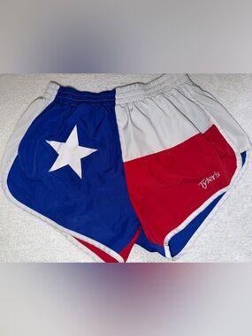 Tyler's Texas Flag Racer Shorts Lone Star Athletic Running Patriotic Lightweight